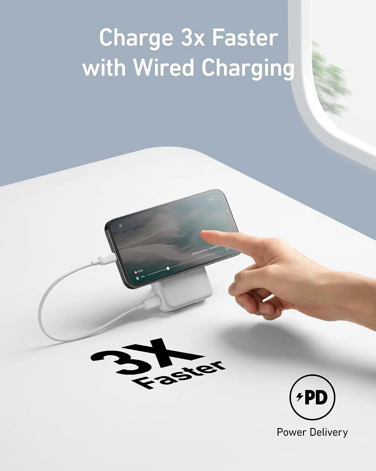 Anker 633 Magnetic Power Bank with Stand, 10,000mAh Portable Charger
