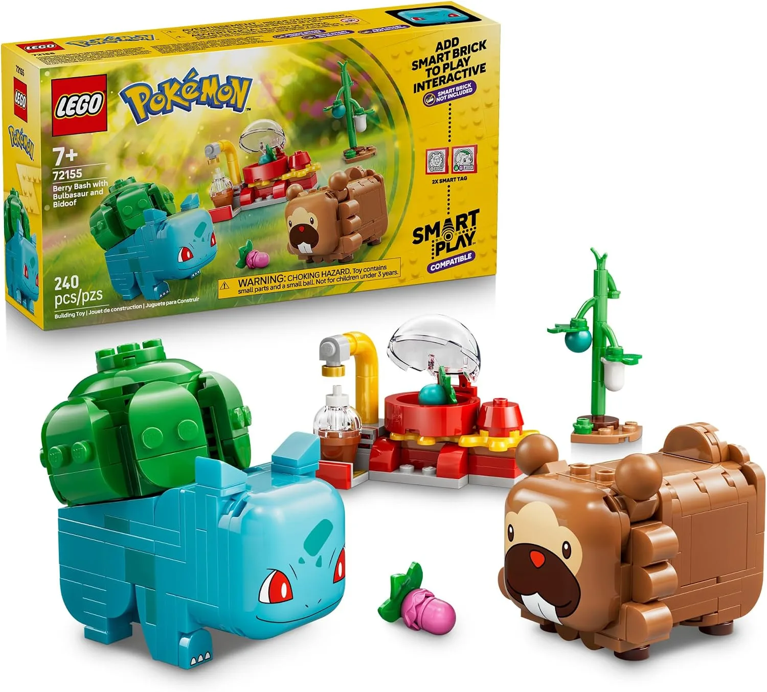 LEGO Pokémon SMART Play: Berry Bash with Bulbasaur and Bidoof 72155