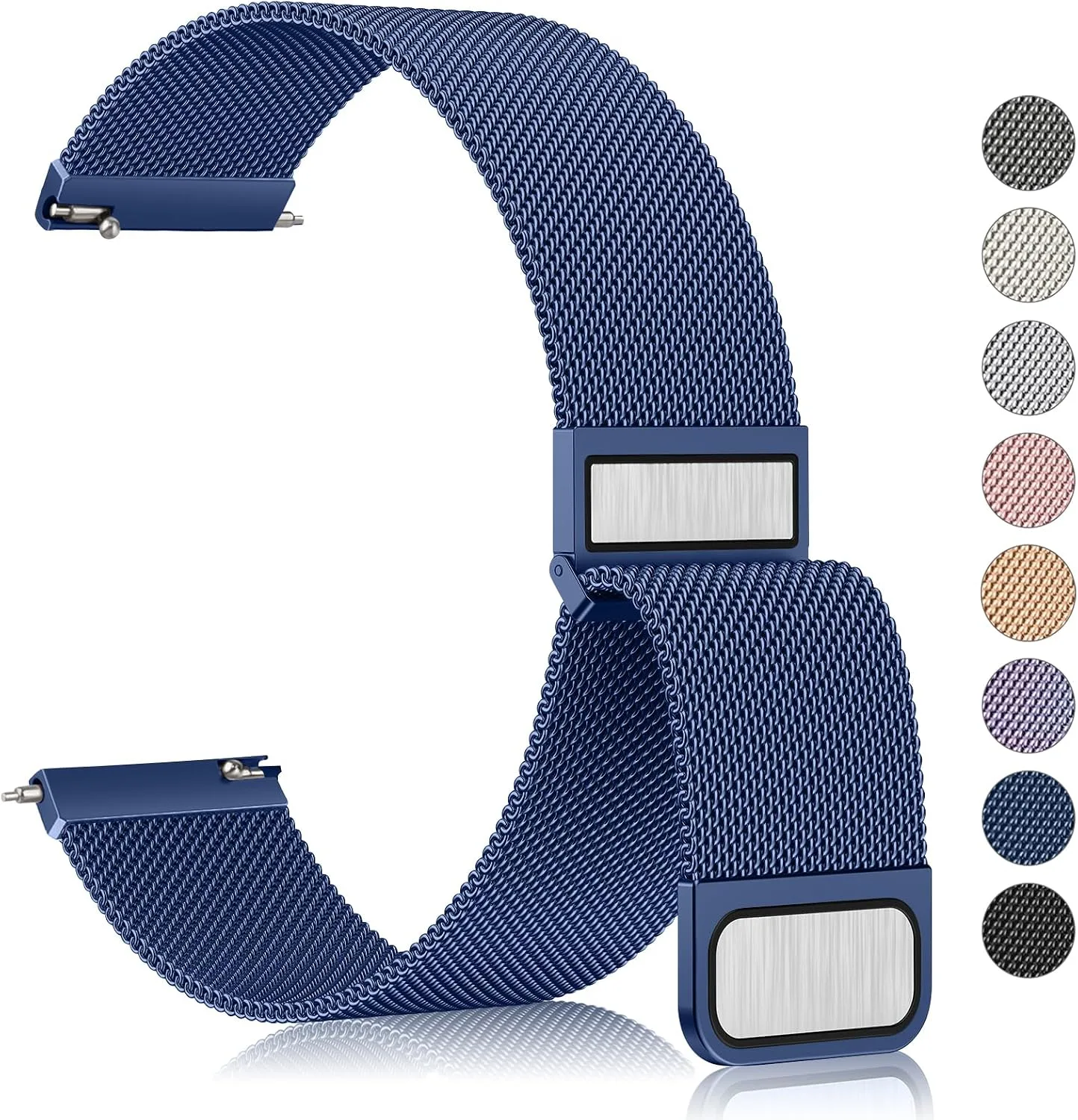 Metal Bands Compatible with IDW13,IDW16,IDW19 Smartwatch Bands, 22mm Stainless Steel Metal Replacement Strap for Fitpolo IDW13/Woneligo W13 Smartwatch Bands,ENOMIR/TOOBUR/MILOUZ/Gydom/Faweio/Veryfit IDW19 Smartwatch Bands