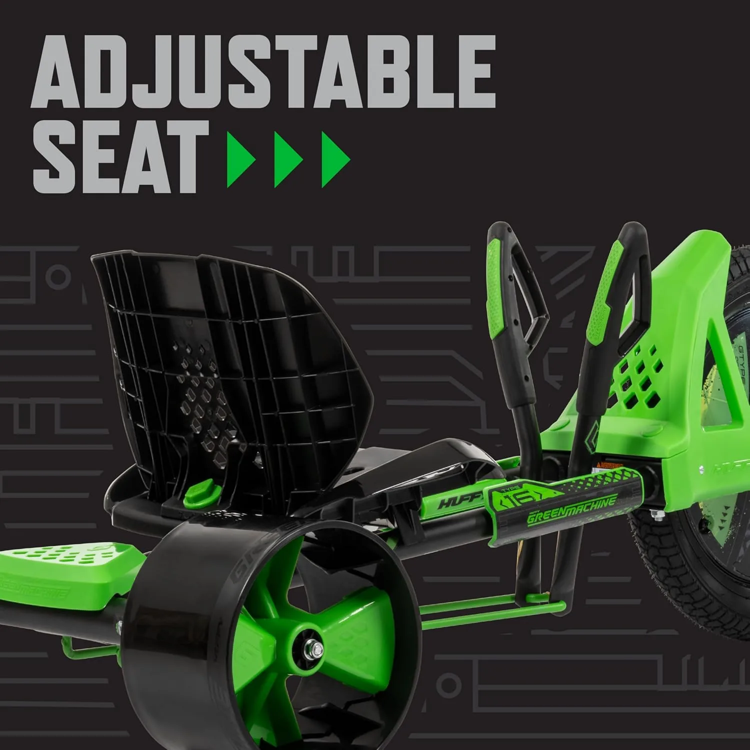Huffy Green Machine 16 Inch Drift Trike, Ages 5-8