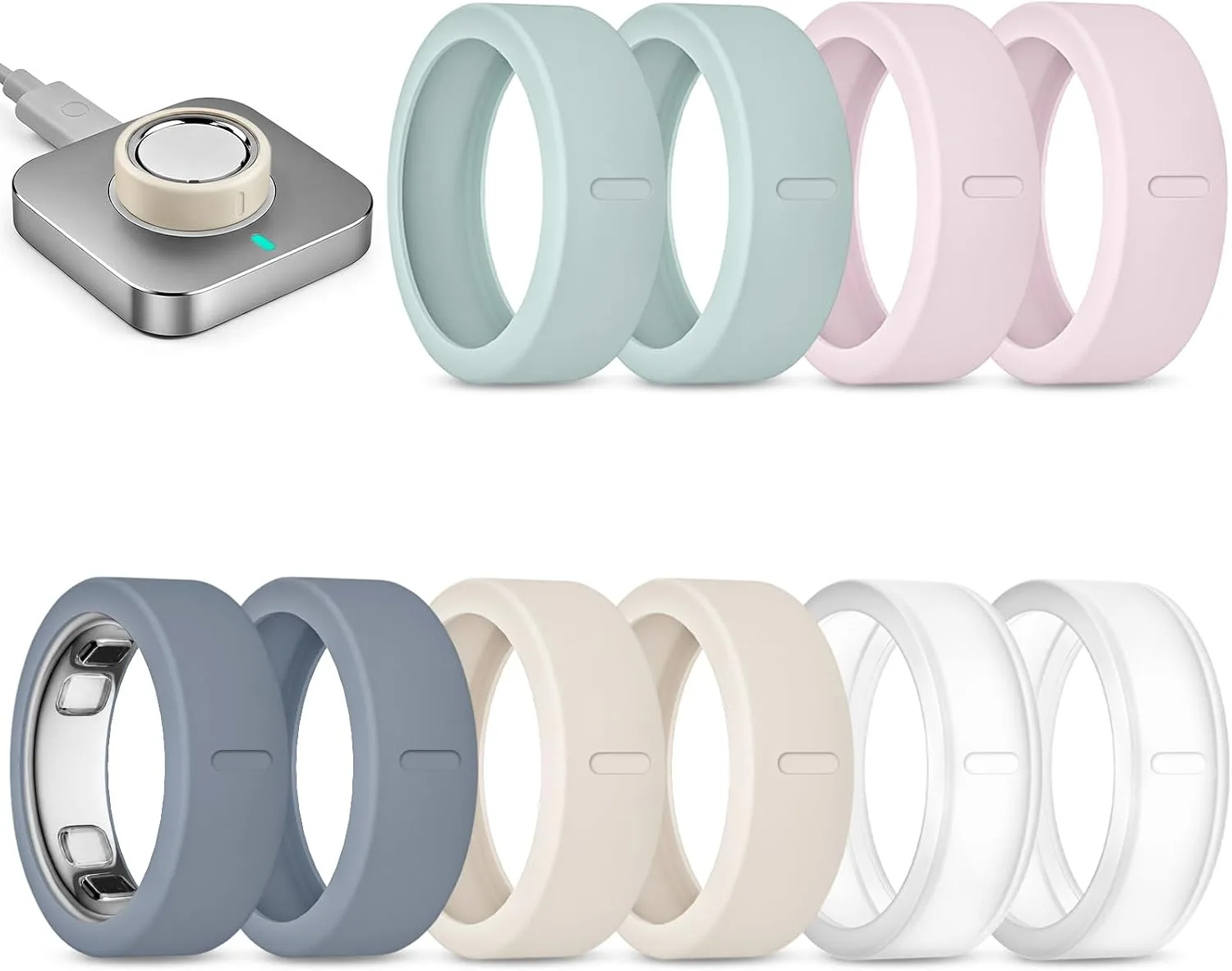 10 Pack Ultra-Thin Cover Compatible with Oura Ring 5