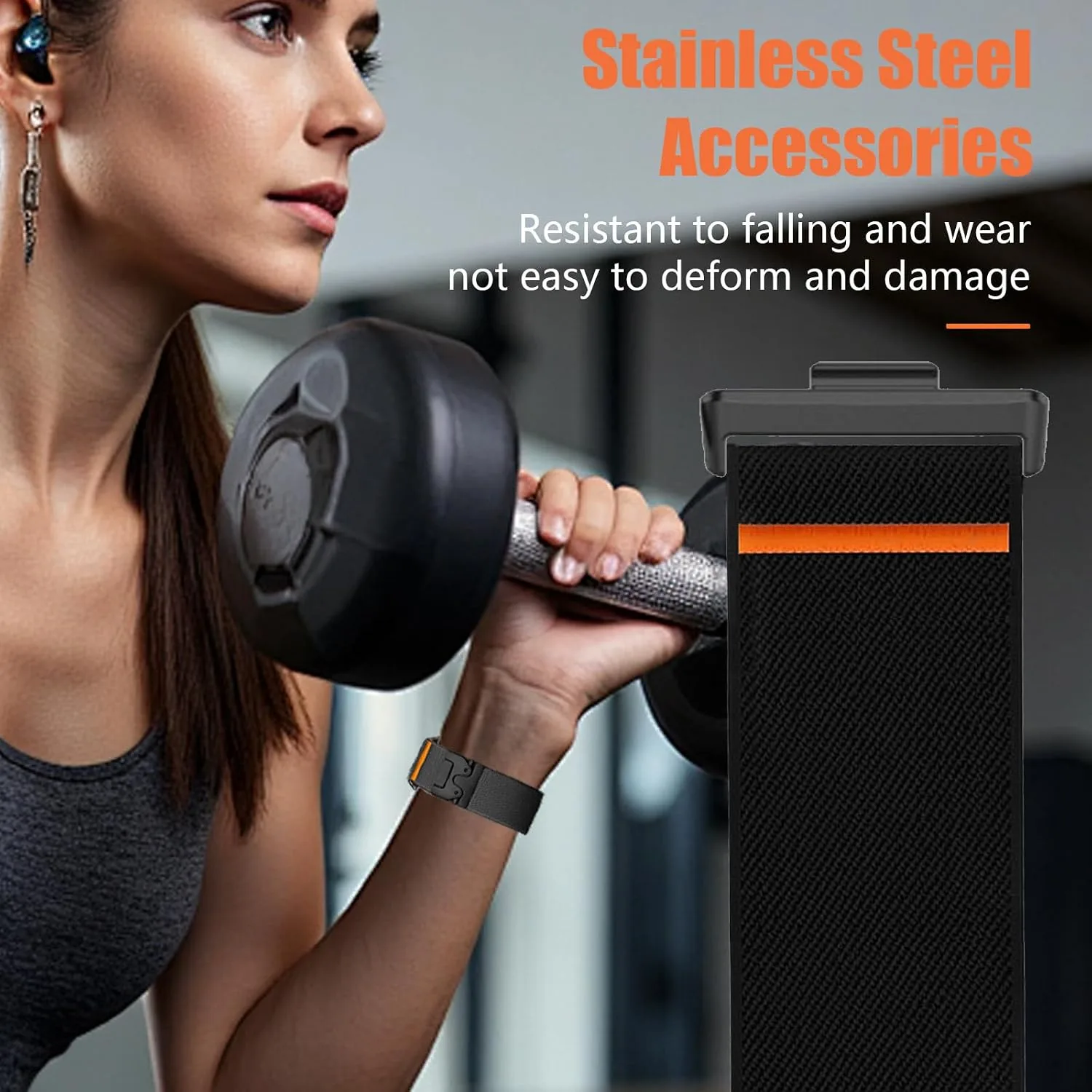 Nylon Bands Compatible with COROS VERTIX 2/2S Adjustable Sport Replacement Straps for Women Men