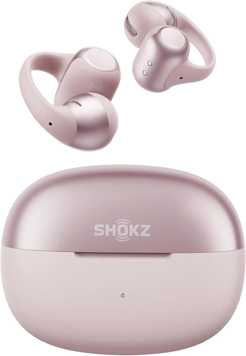 SHOKZ OpenDots 2 Open-Ear Clip-On Earbuds with Upgraded Dolby Audio, 3-Mic Clear Calls, Rich Bass, Up to 40 Hrs of Audio, Wireless Charging, Interchangeable Left/Right Earbuds, IP57, Bluetooth 6.1