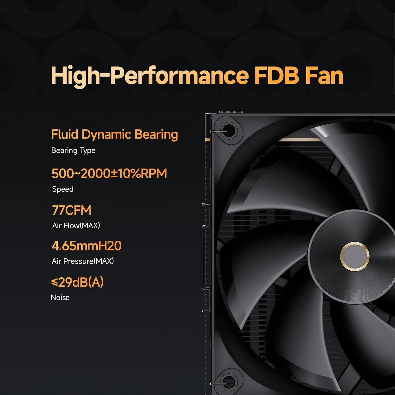 Iota A40 CPU Cooler with Display,Single Tower Cooler for Gaming PC Build