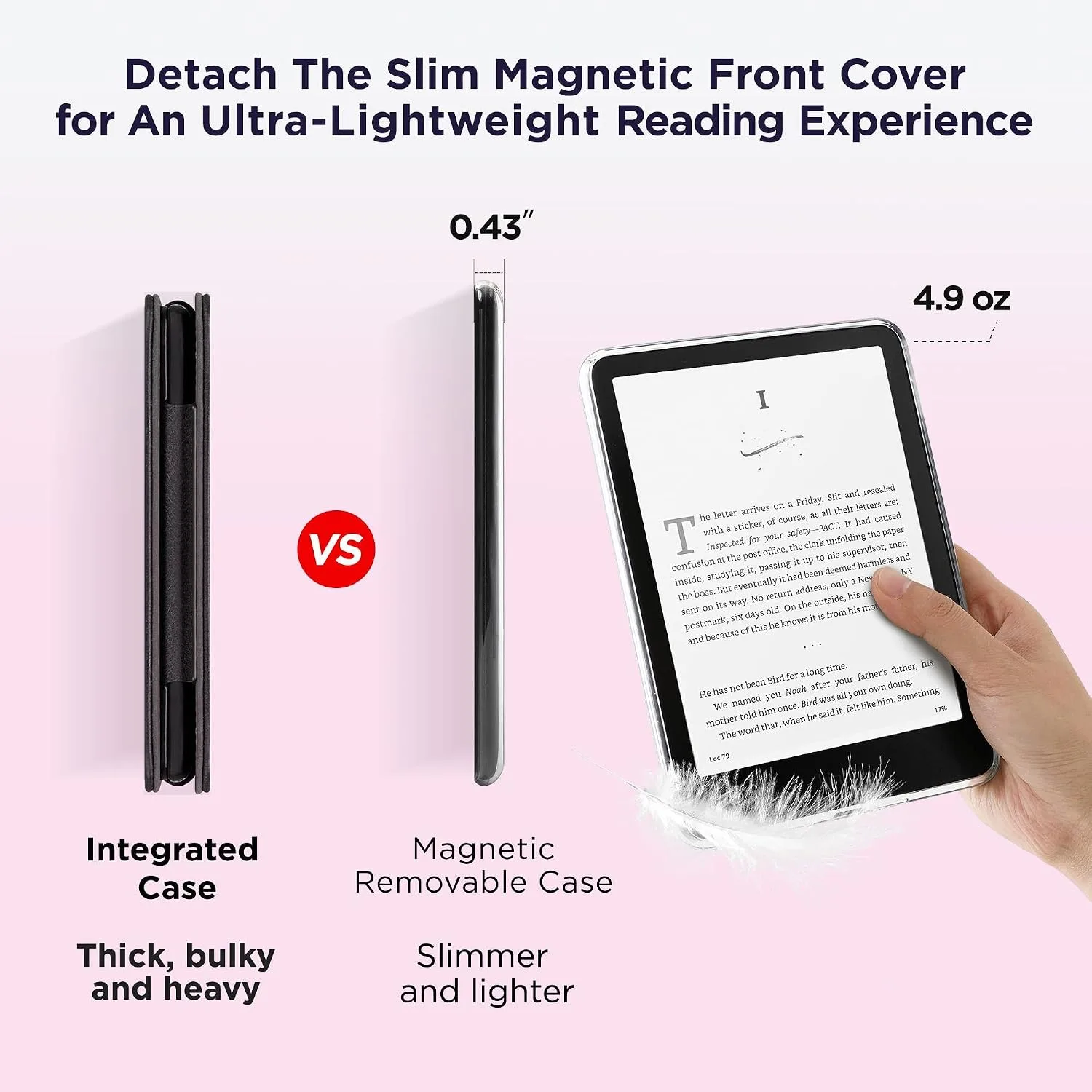 SESENSE Magnetic Case for 7'' Kindle Paperwhite 12th Gen 2024 & Colorsoft
