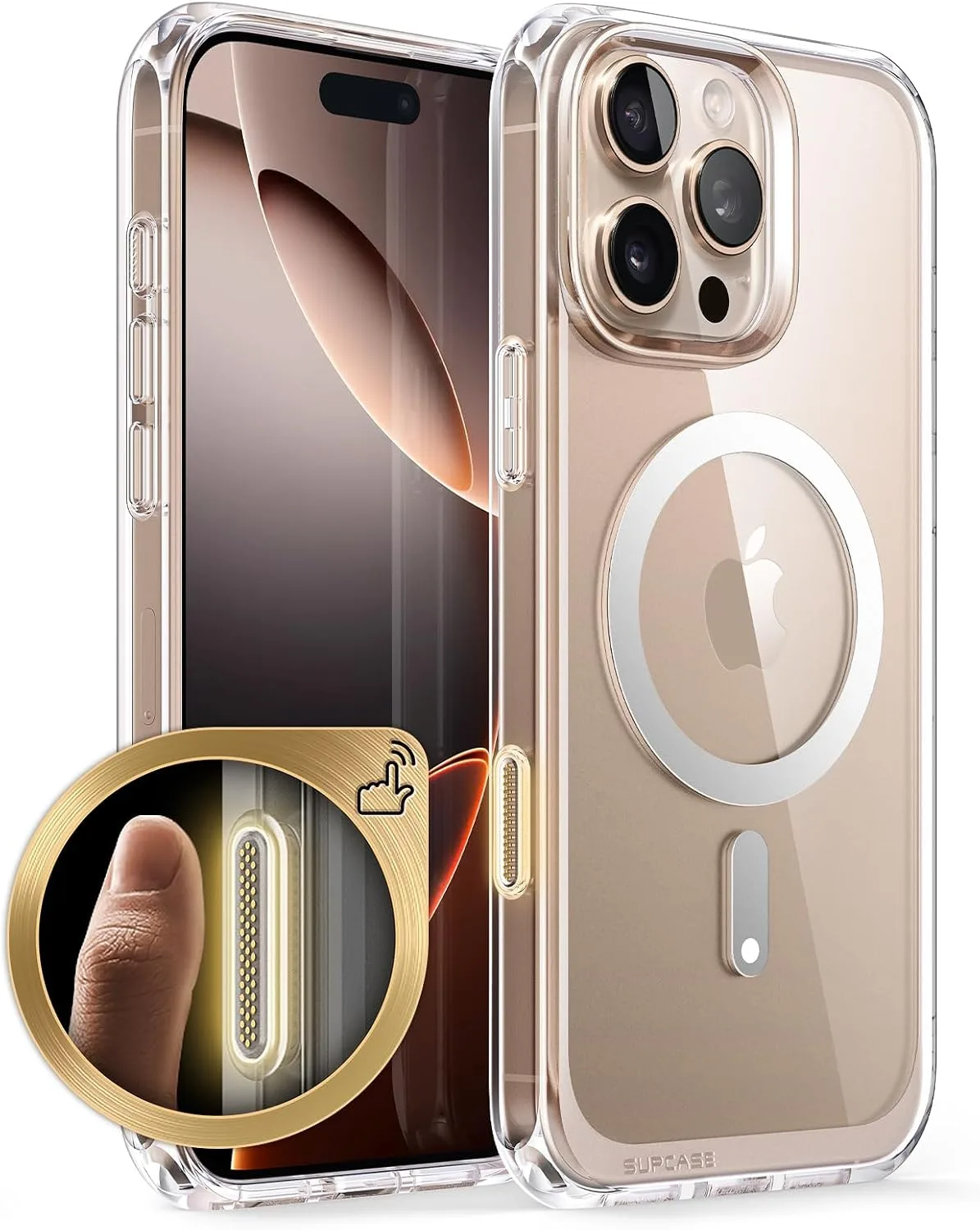 SUPCASE for iPhone 16 Pro Case (6.3 inch), Compatible with MagSafe, Clear