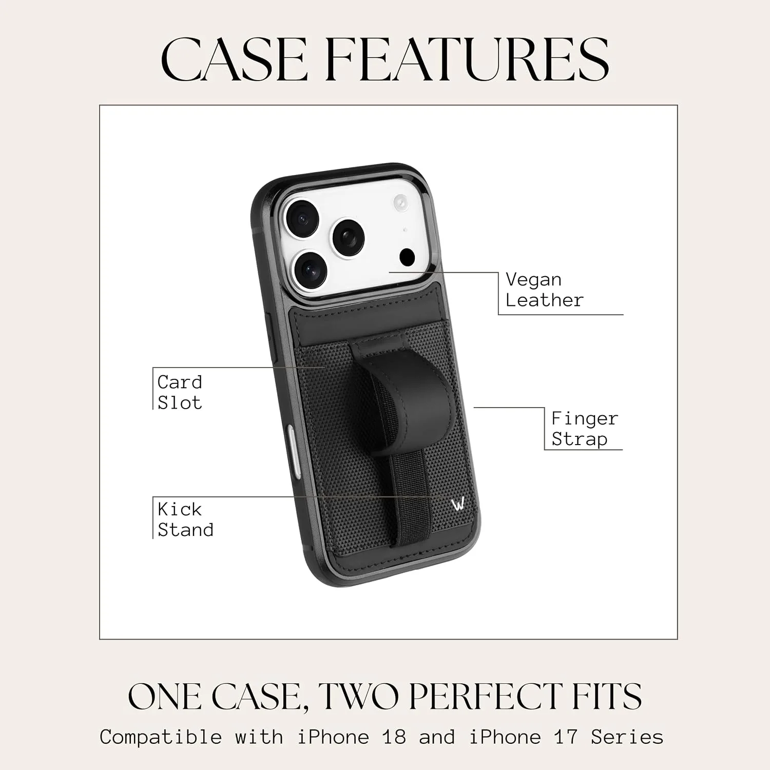 Walli Cases Wallet Phone Case for iPhone 18 Pro Max and iPhone 17 Pro Max