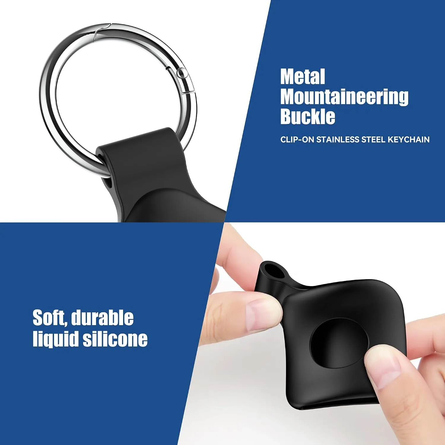 DDJ Silicone Case for UGREEN Tracker Tags with Keychain 4-Pack