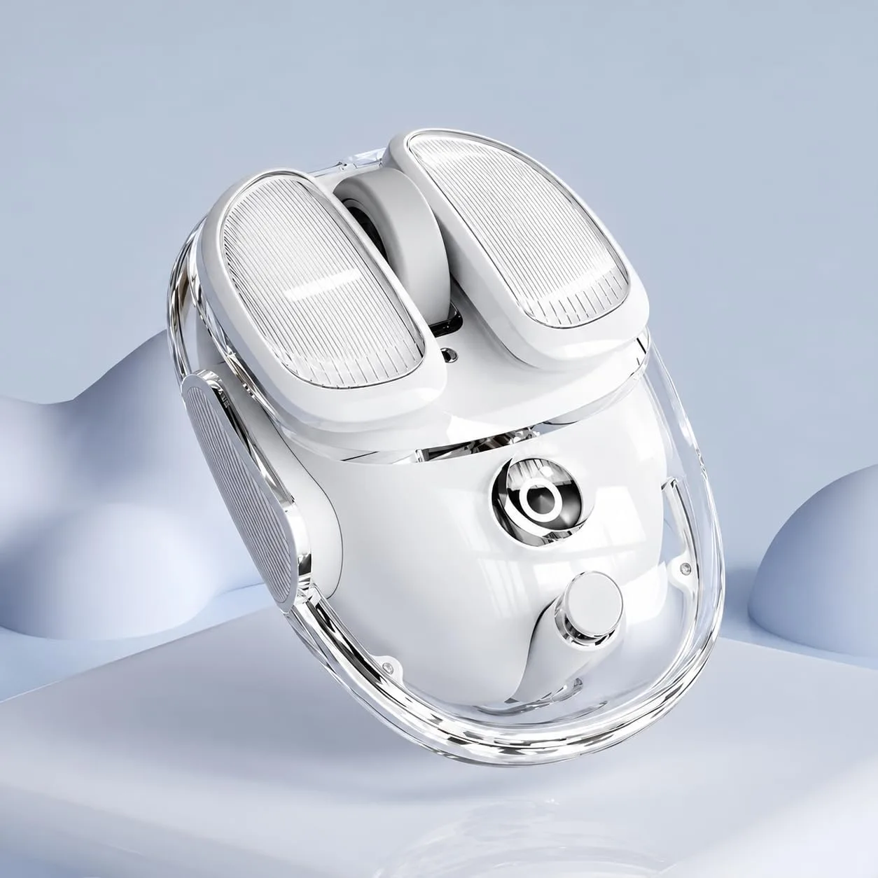 Wireless Bluetooth Mouse, Rechargeable, Clear, Silent Click for Small Hand