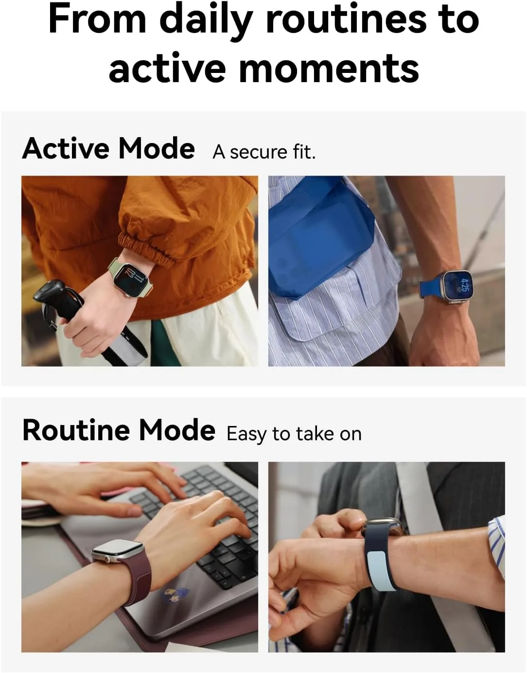 MOFT Snap Duo Watch Bands Active for Apple Watch Bands for Women & Men