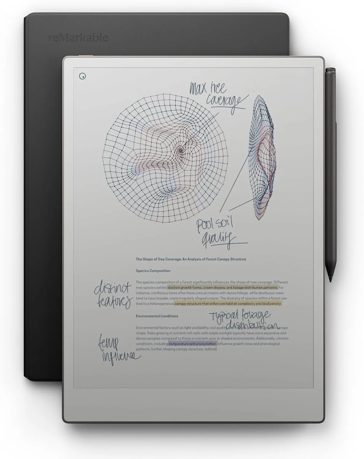 reMarkable Paper Pro with Marker Plus and Black Leather Book Folio