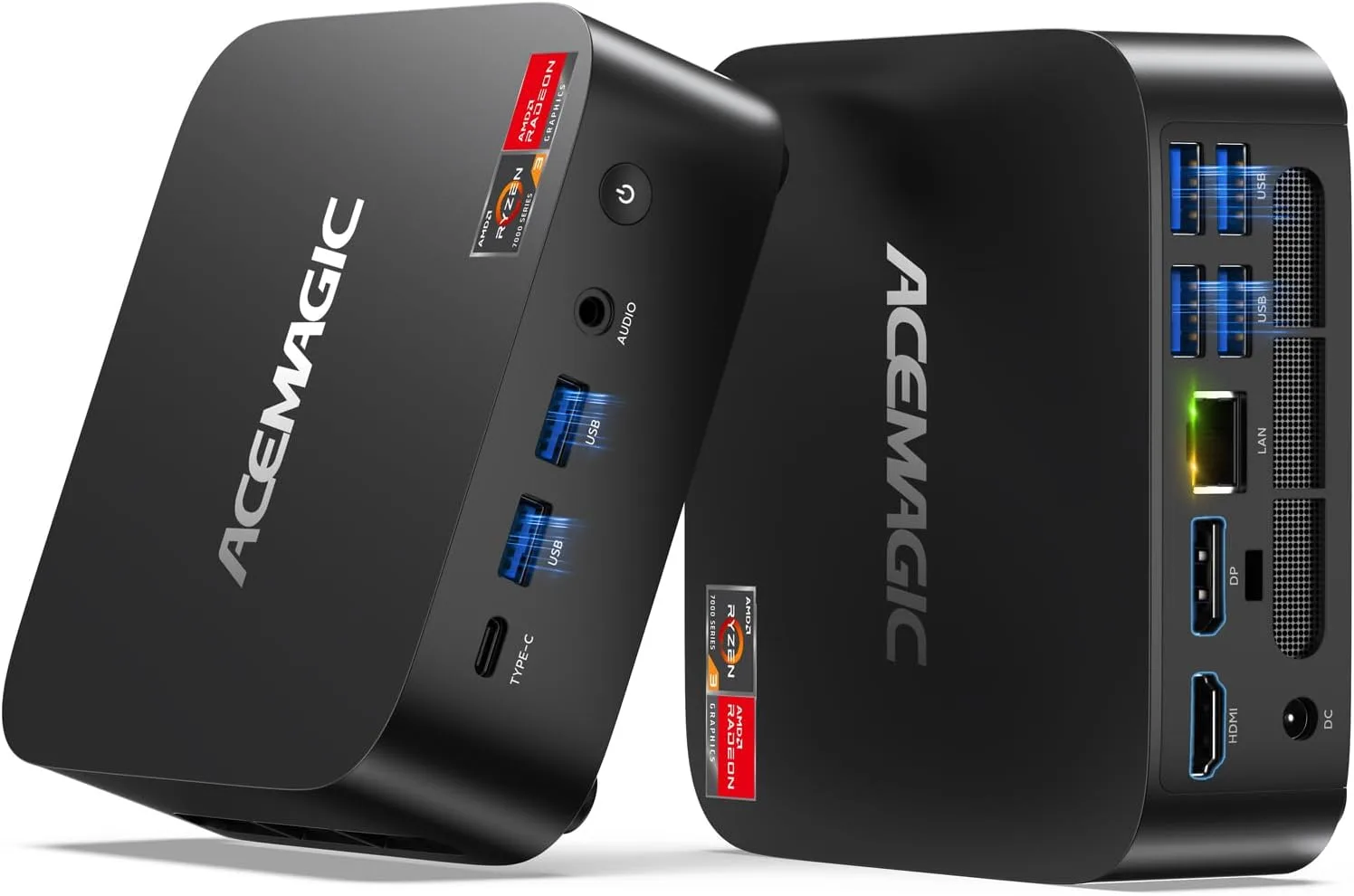 ACEMAGIC K1 Gaming Mini PC Ryzen 7 7735HS 24GB 512GB SSD Windows 11 Pro