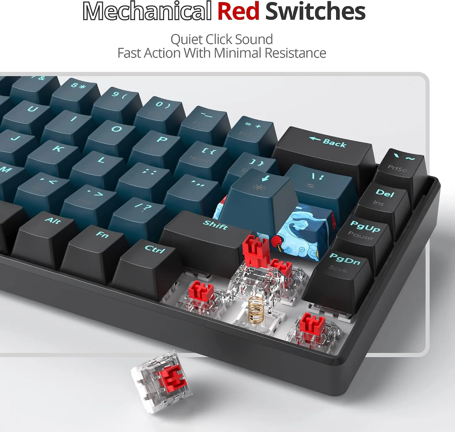 Owpkeenthy 60% Wired Mechanical Keyboard
