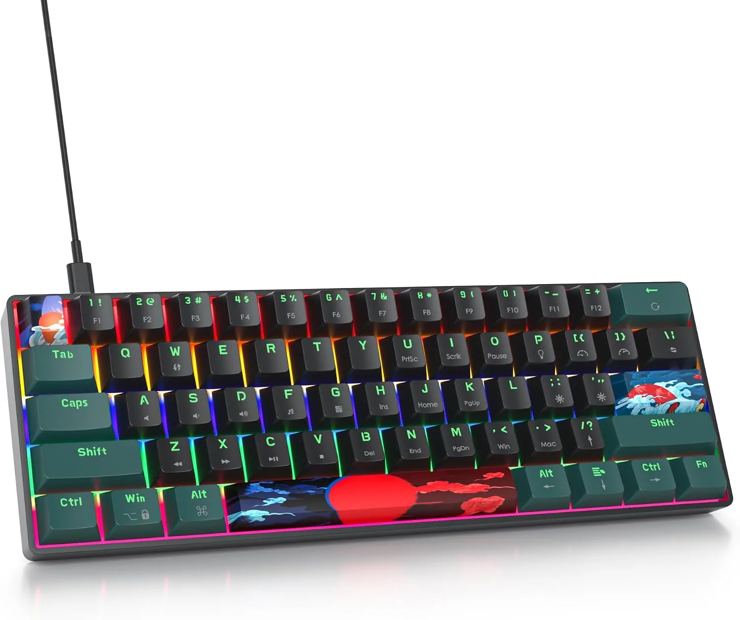 Owpkeenthy 60% Wired Mechanical Keyboard