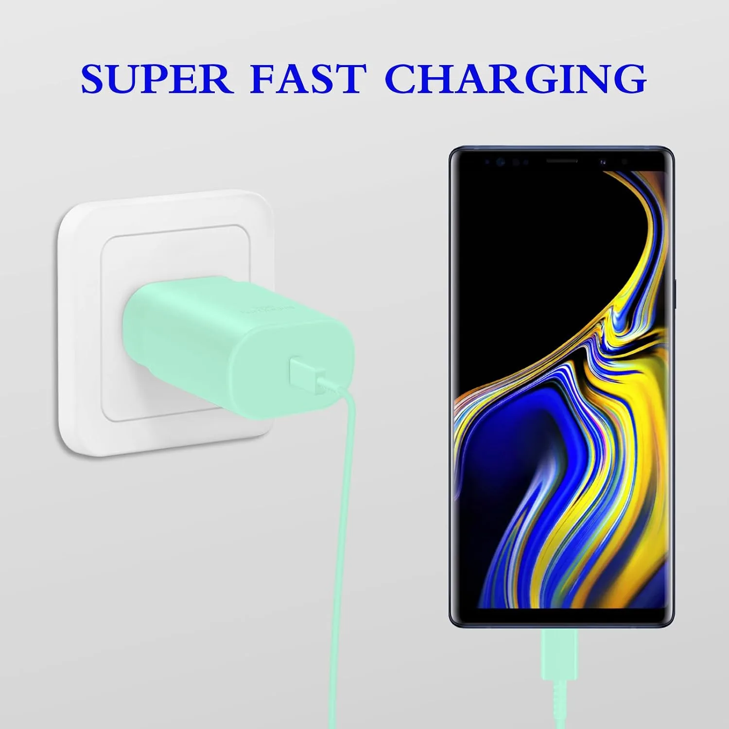 Type C Charger Fast Charging 2-Pack 25W Long 6FT USB C Cable