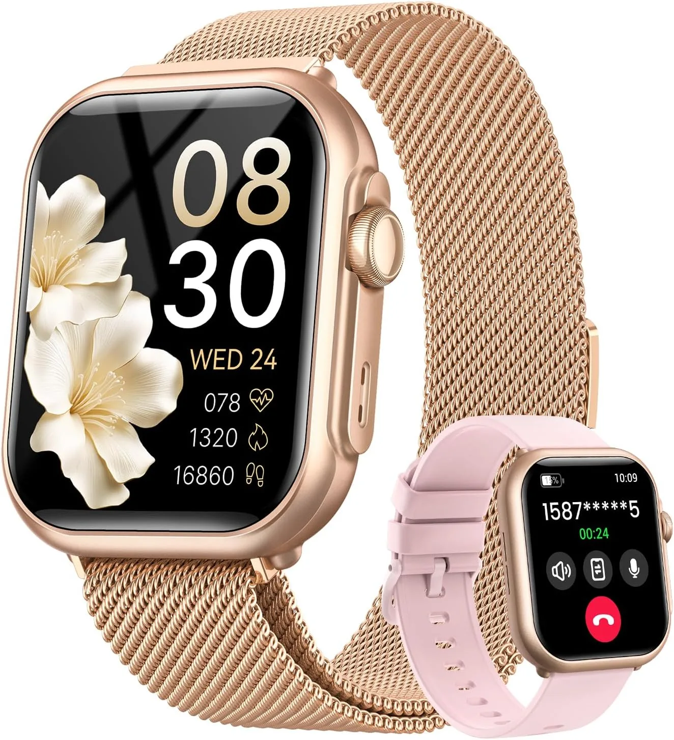 Smart Watch for Women, 1.85" Smartwatch for iPhone Android, Answer/Make Call