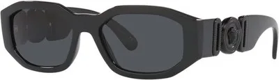VERSACE VE4361 536087 53mm Black Dark Grey Men's Sunglasses
