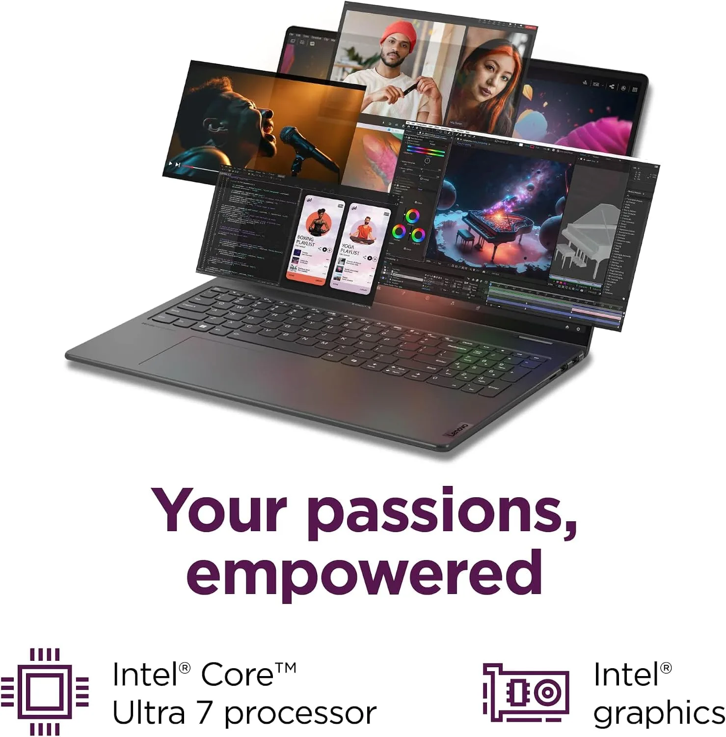 Lenovo Yoga 7i 2-in-1 Laptop, 16" 2K Touchscreen Display, Core Ultra 7 155U