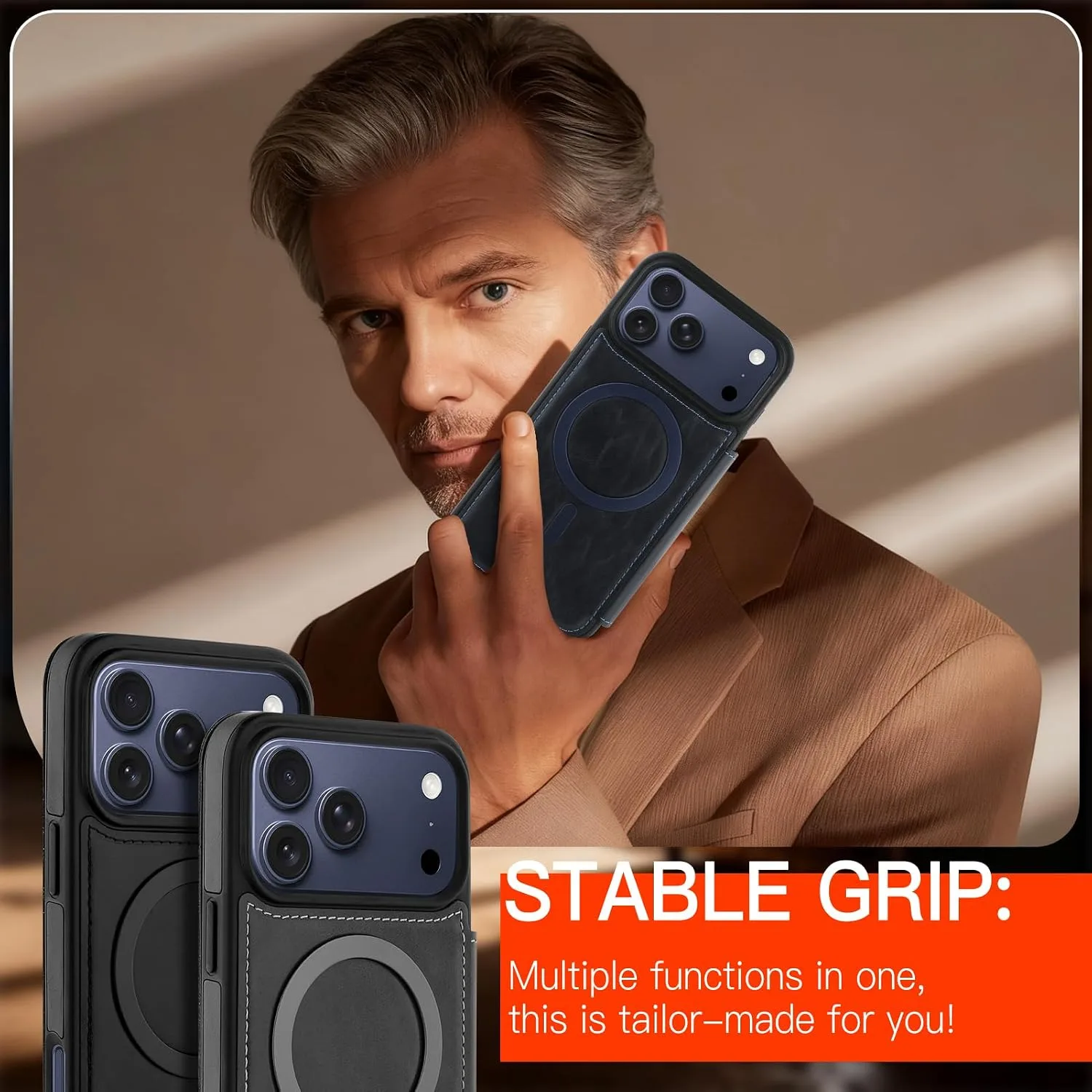 Wallet Phone Case Crafted for iPhone 17 Pro Blue