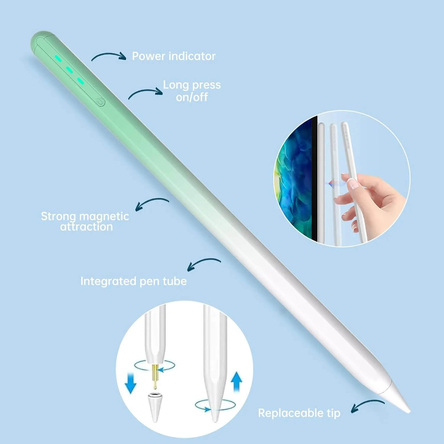iPad Apple Pencil 9th&10th Generation, Stylus Pen for