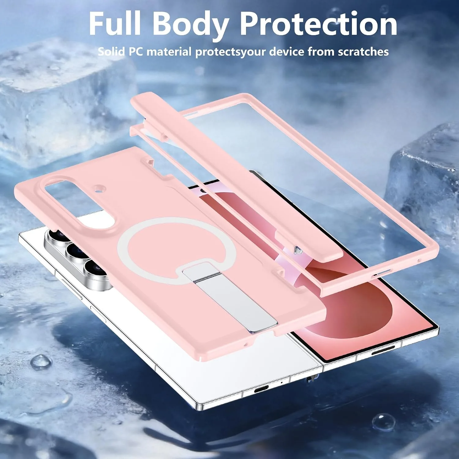 For Samsung Galaxy Z Fold 8 Ultra Case with Kickstand & Screen Protector