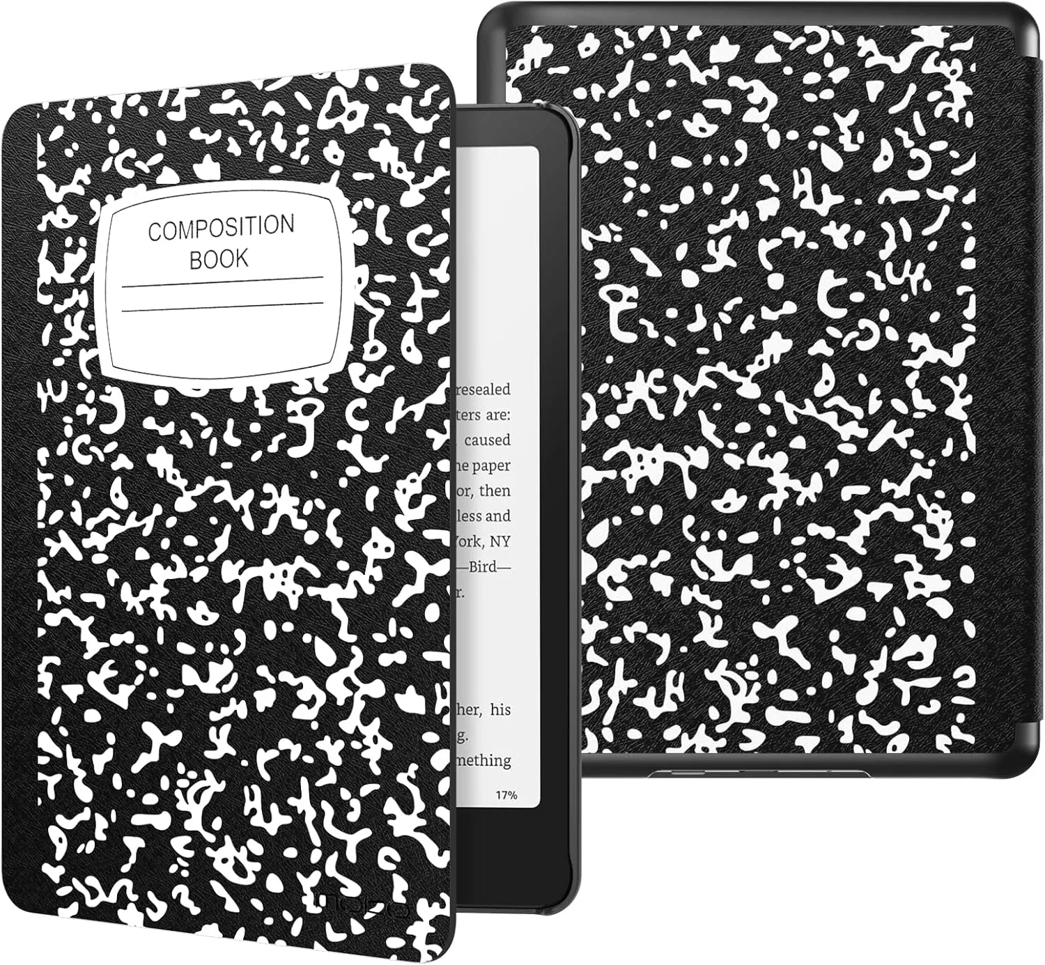Moko Case for 7" Kindle Paperwhite 12th Gen 2024/Colorsoft, Notebook Black
