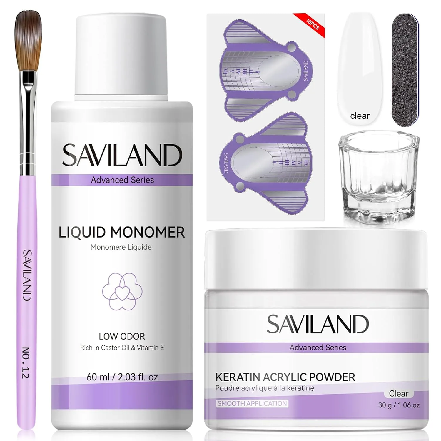 Kit de Uñas Acrílicas Saviland para Principiantes