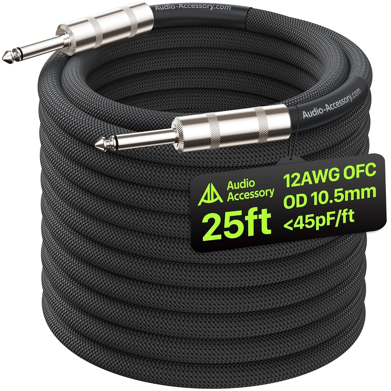 Cable para parlante AA AUDIO ACCESSORY 1/4 pulg 7.62 m 12 AWG trenzado nylon Kevlar