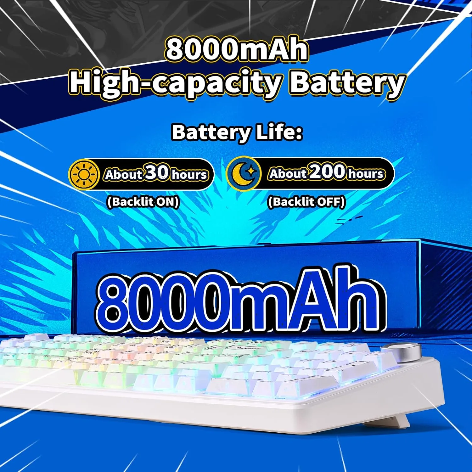 LEOBOG X Aula Wireless Mechanical Keyboard 8000mAh Creamy Gaming Keyboards