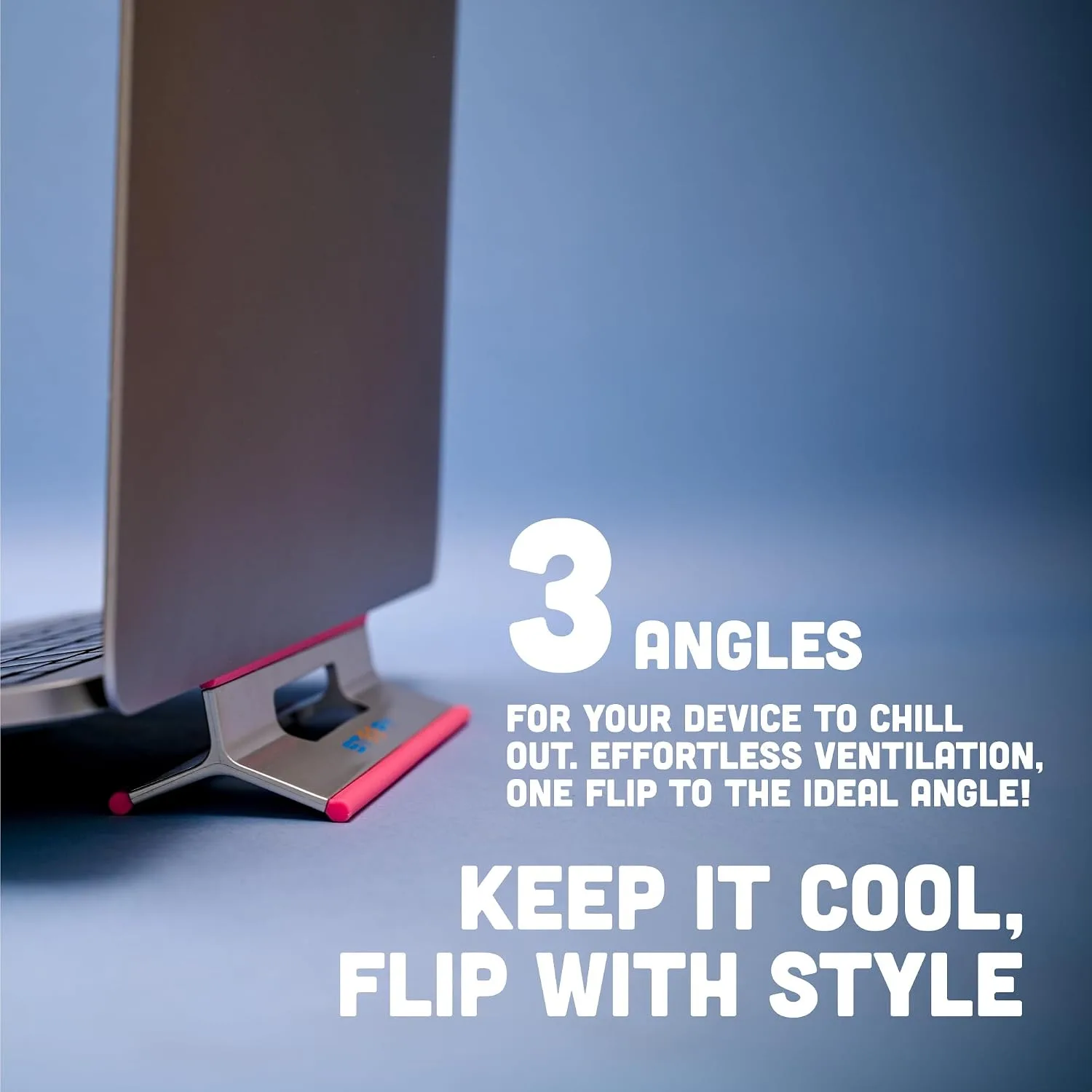 Steepy Portable Laptop Stand for Desk Adjustable Height, 13-17 Inch Devices