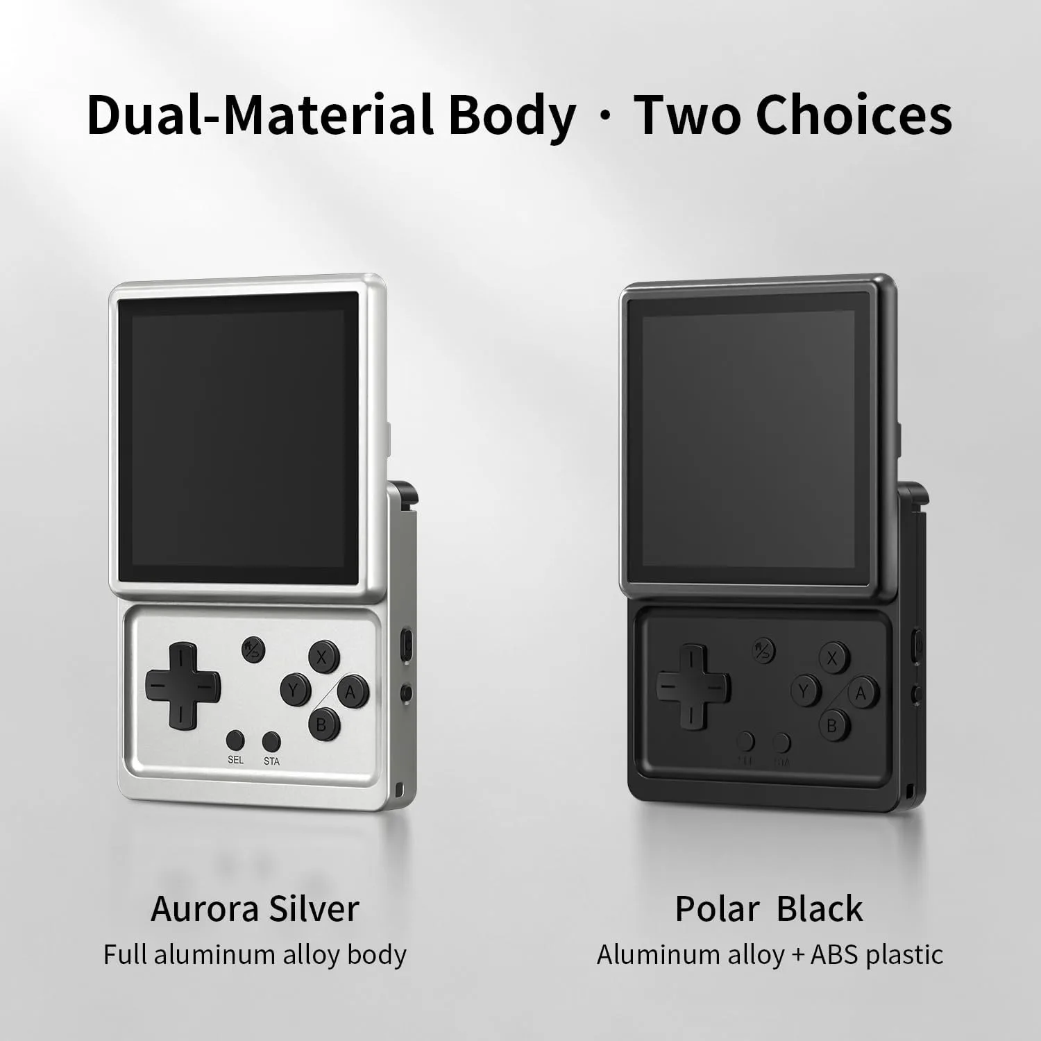 RG Rotate Retro Handheld Game Console, 3.5" Swivel Screen Android Portable Player, Unisoc T618 Chip 3GB+32GB, 2000mAh Battery, Aluminum Alloy + Plastic (Anbernic RG Rotate-Polar Black-NEW)