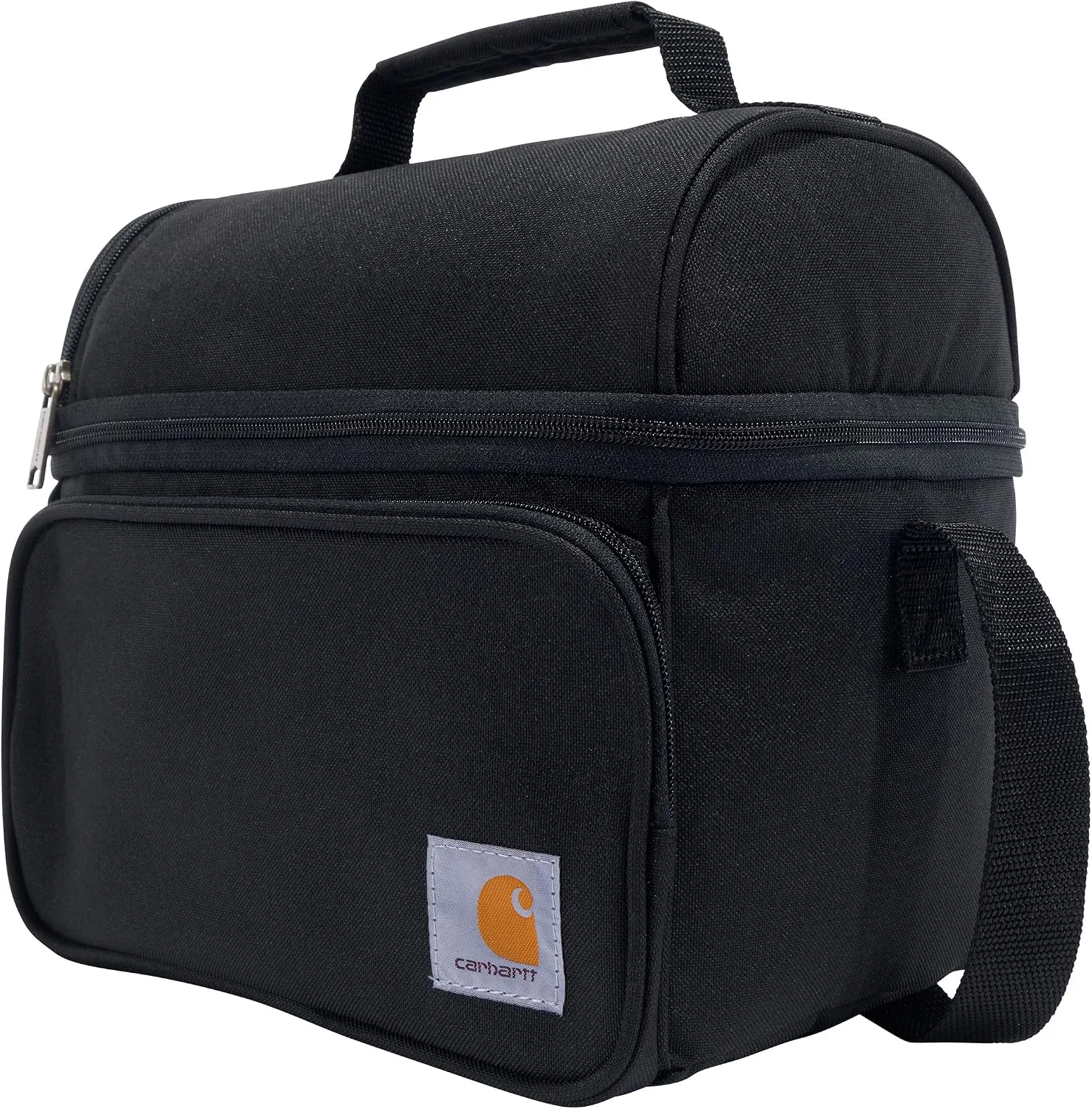 Carhartt Camping Cooler, Worksite Lunch Box, Soft Shell Lunch Bag for Construction Sites, Work and Everyday Use, Black