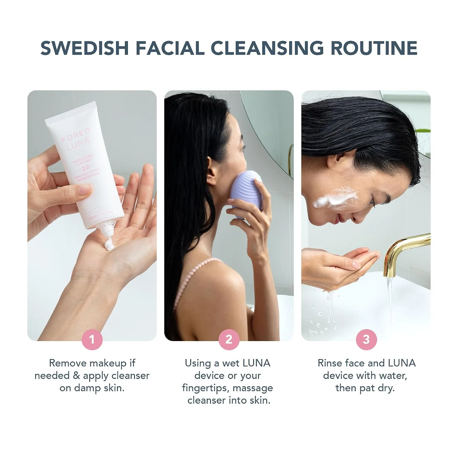 FOREO Luna 4 Facial Cleansing Brush + Micro-Foam Cleanser 2.0 Bundle