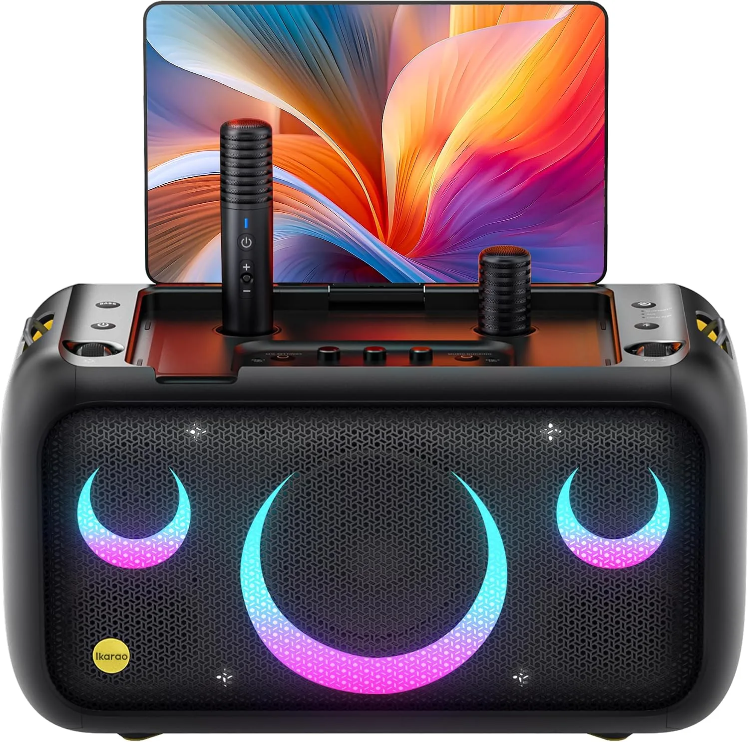 Máquina de Karaoke Ikarao Break X1 con Micrófonos Inalámbricos y Pantalla 13.3"
