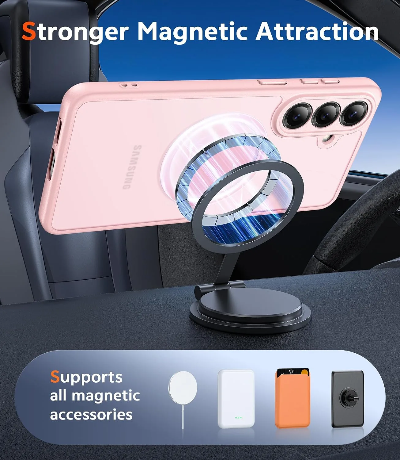 FNTCASE for Samsung Galaxy S26 Case Matte Compatible with Magsafe