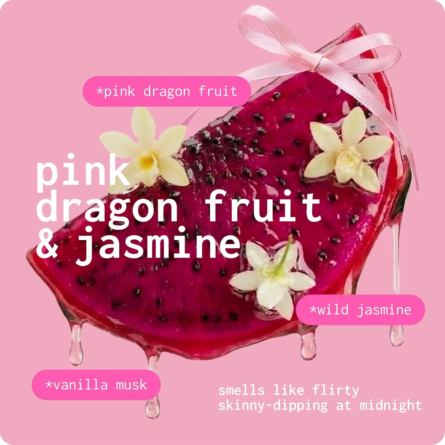 Cake Beauty Finishing Touch Hair and Body Mist, Pink Dragon Fruit & Jasmine Scent- Fine Fragrance Mist – Infused with Aloe and Argan Oil 2 Pack