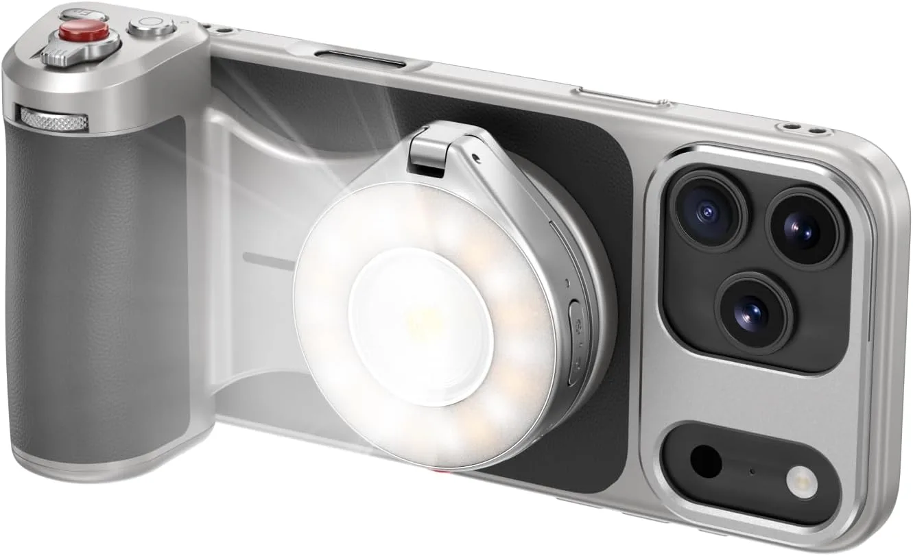TELESIN Magnetic Master Grip & Flash Light Kit Universal for iPhone/MagSafe