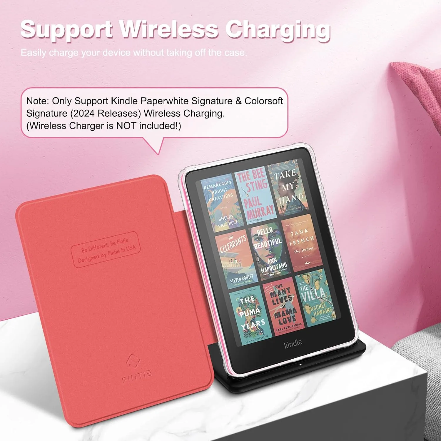 Fintie Clear Case for 7" Kindle Paperwhite 12th Gen 2024 & Kindle Colorsoft