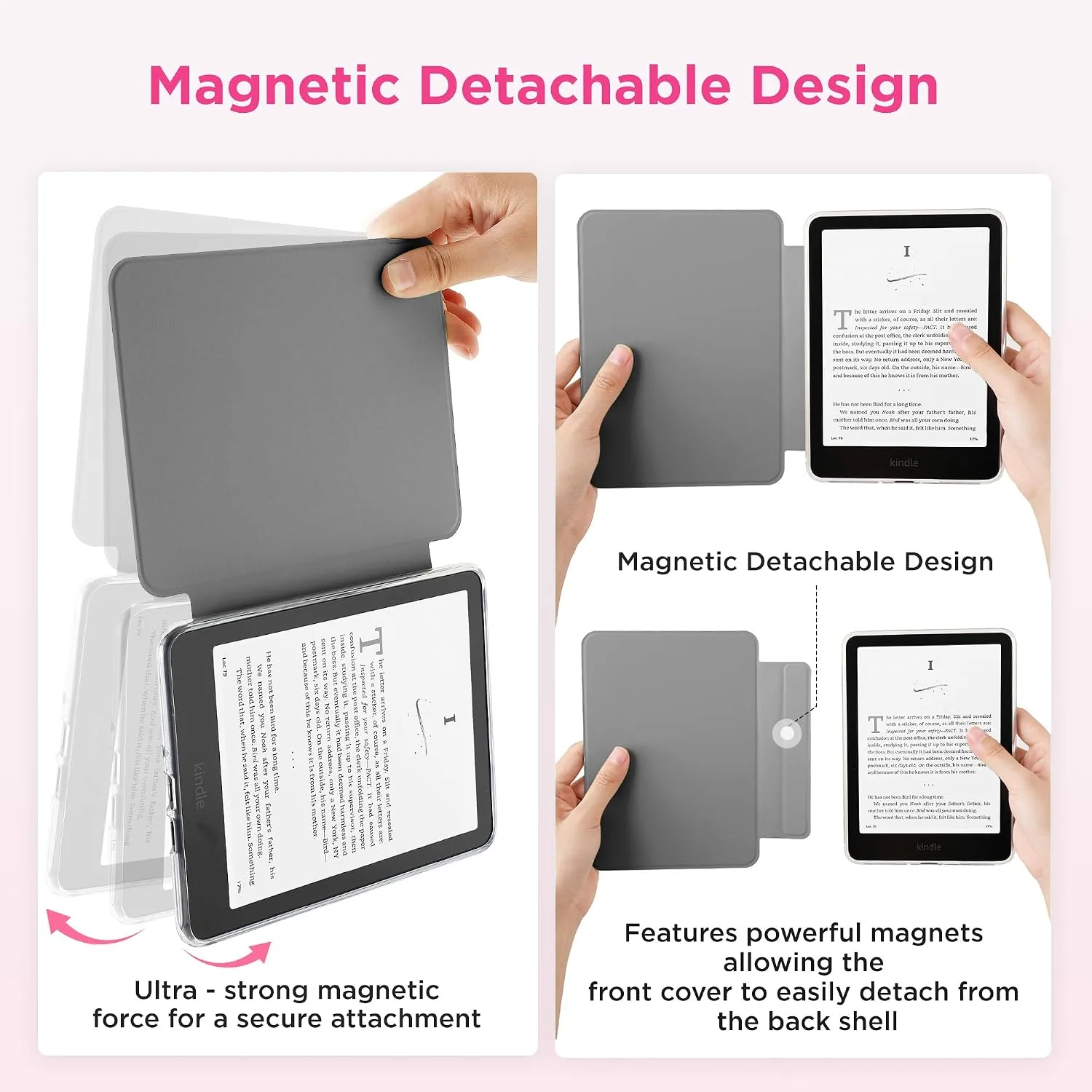 SESENSE Magnetic Case for 7'' Kindle Paperwhite 12th Gen 2024 & Colorsoft