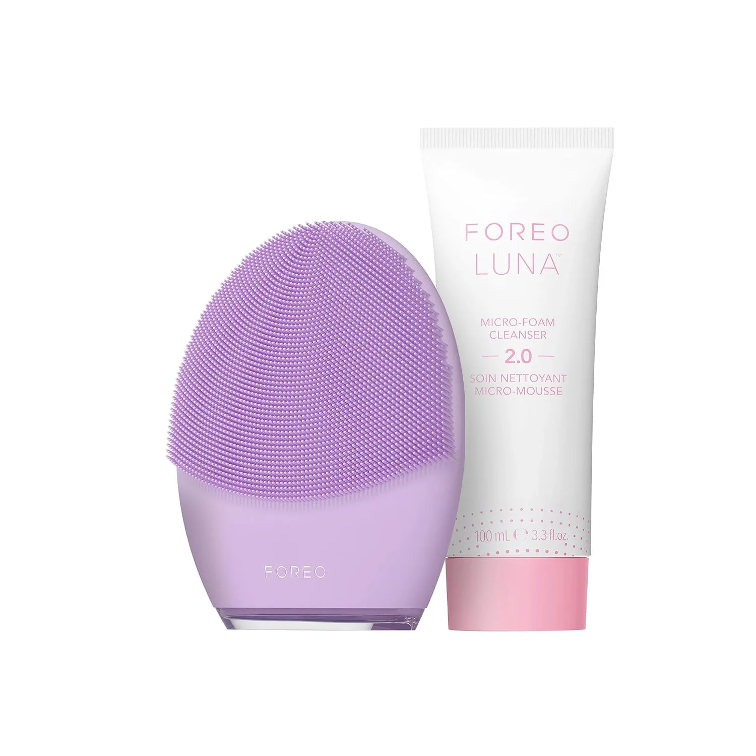 FOREO Luna 4 Facial Cleansing Brush + Micro-Foam Cleanser 2.0 Bundle