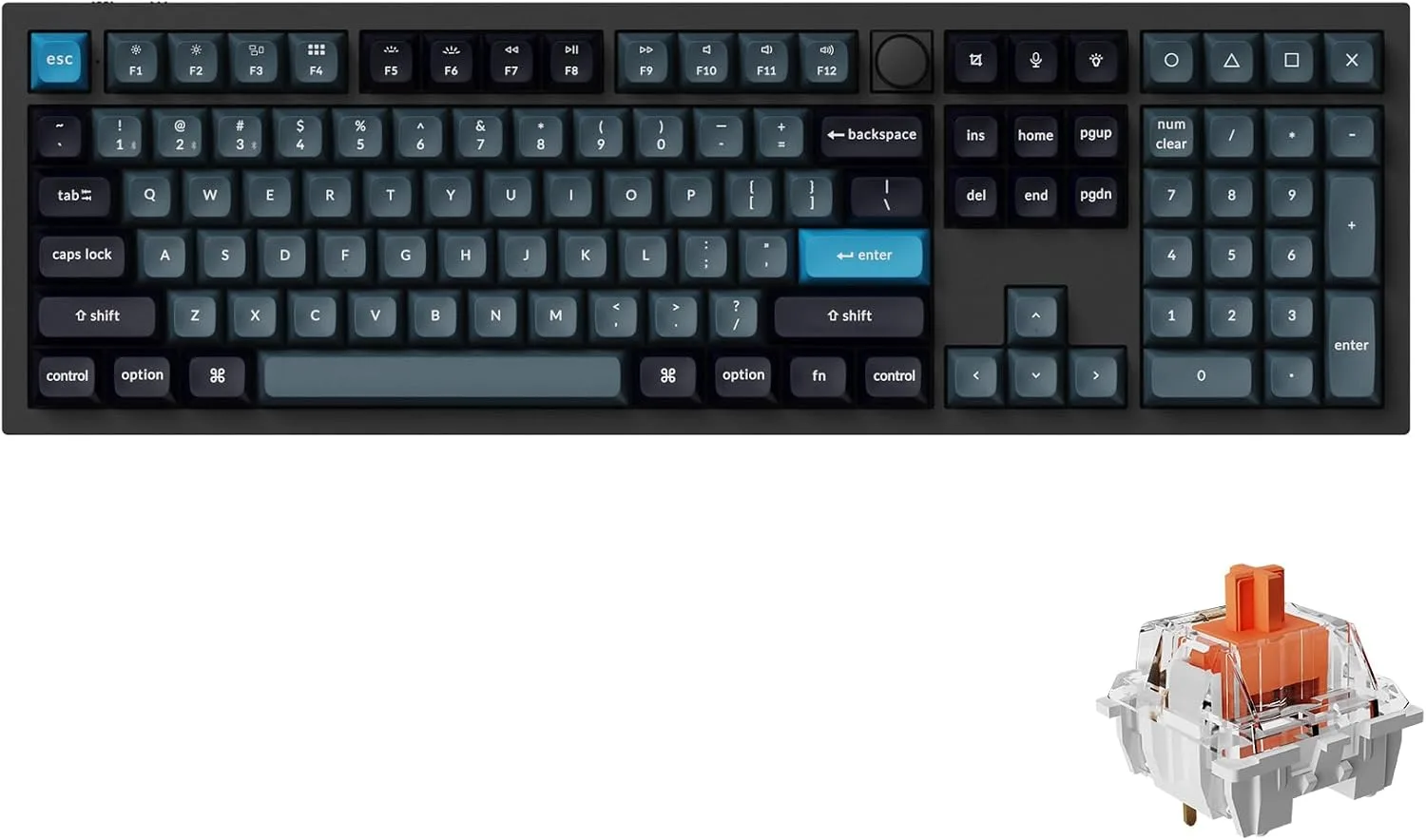 Keychron Q6 Pro Wireless Mechanical Keyboard, Full Size for Work and Gaming