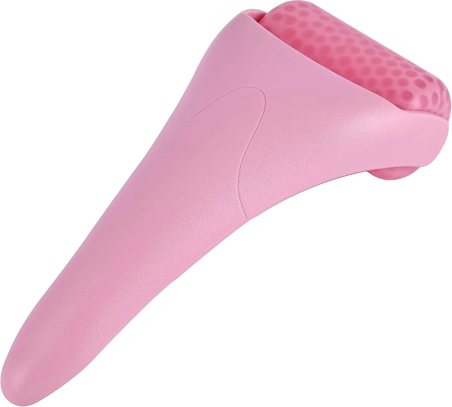 3 in 1 Ficial Face Ice Jade Roller and Gua Sha Tool, Natural Real Jade Anti-Wrinkle Face Eye Neck Massager Tool, Reduce Wrinkles, Puffiness, Migraine, Redness, Pain and Injury，Pink