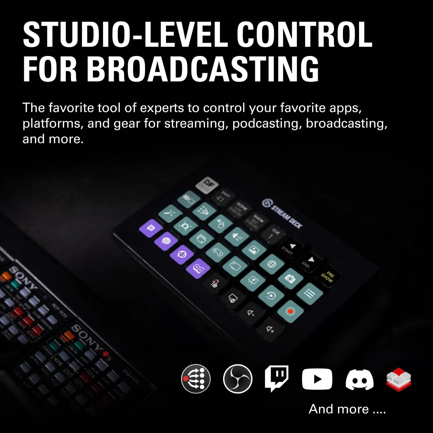 Elgato Stream Deck XL Advanced Studio Controller, 32 Keys
