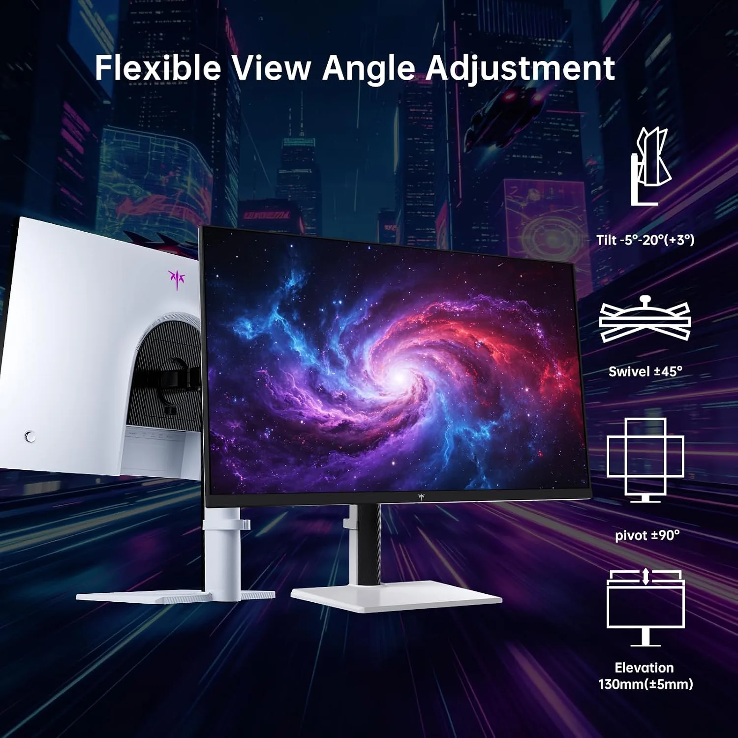 KTC 27 Inch 4K QD-Mini LED White Gaming Monitor Dual Mode M27U6