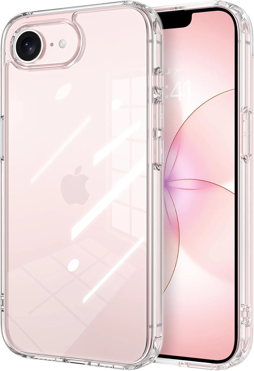 Funda para iPhone 17e/16e 6.1" Yinlai transparente antiamarillamiento