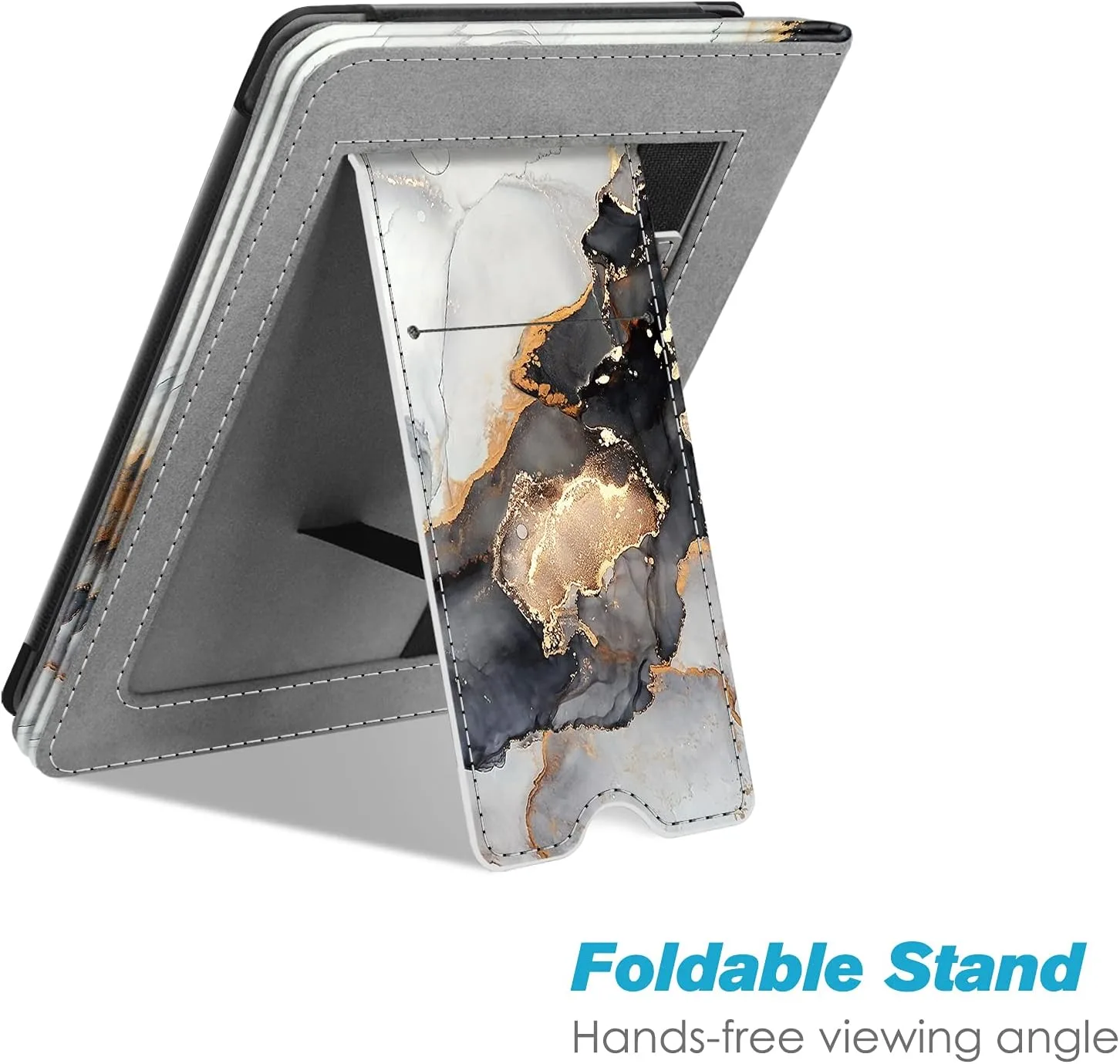 Fintie Stand Case for 6" Kindle Paperwhite 10th Gen 2018, Cloudy Marble