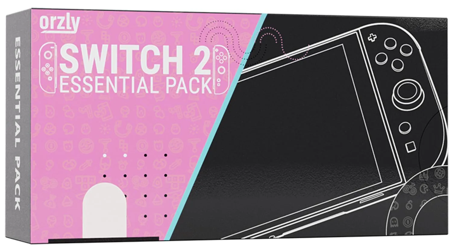 Orzly Switch 2 Accessories Bundle Carry Case & Screen Protector for Nintendo Switch 2 (2025) Console, TravelCase, Screen Protection, Grip Case, USB-C Cable, Games Holder, Headphones, Thumbgrips