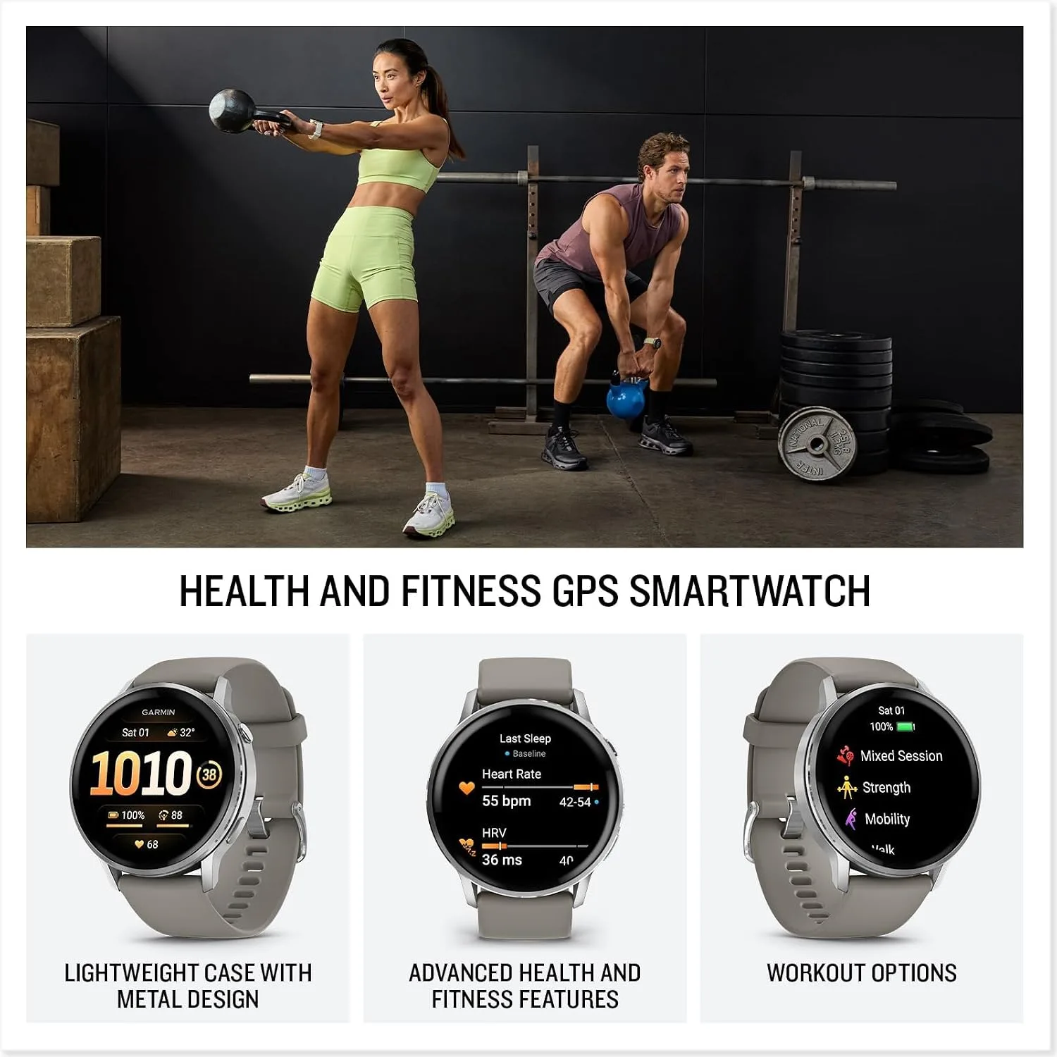 Garmin Venu 4 Health Fitness GPS Smartwatch 45mm AMOLED Bundle