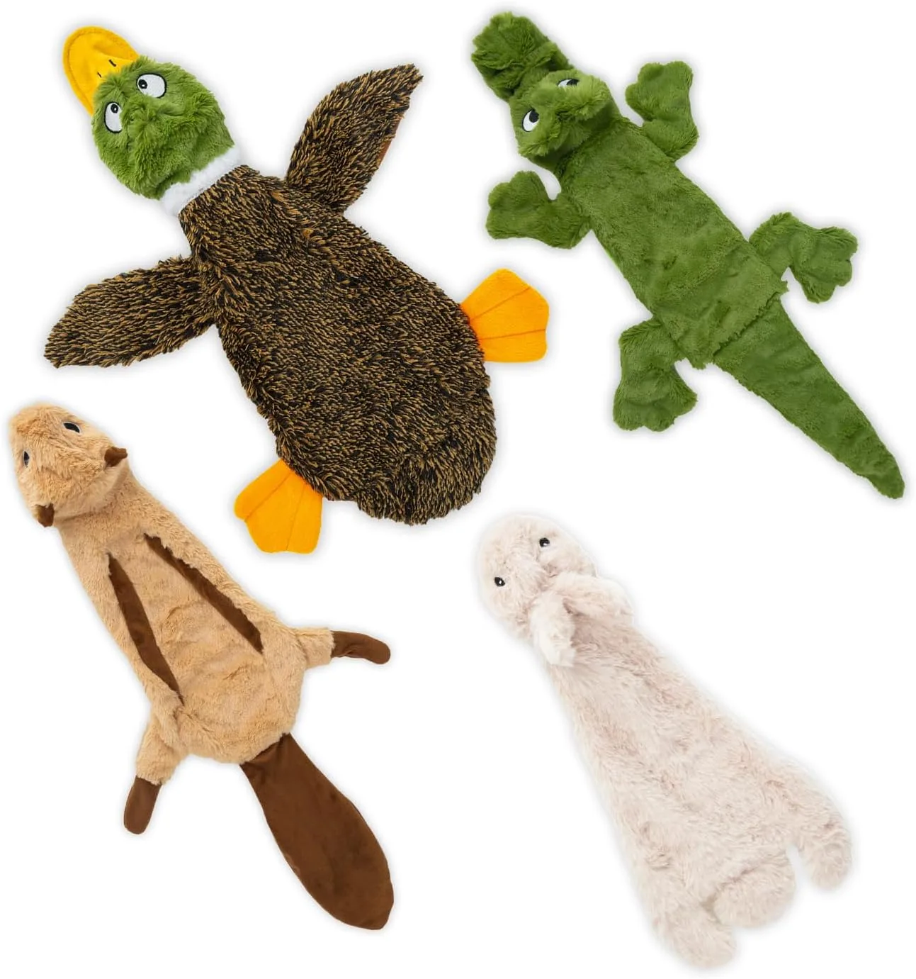 Juguete para perro 2 en 1 sin relleno con sonajero Best Pet Supplies tamaño grande