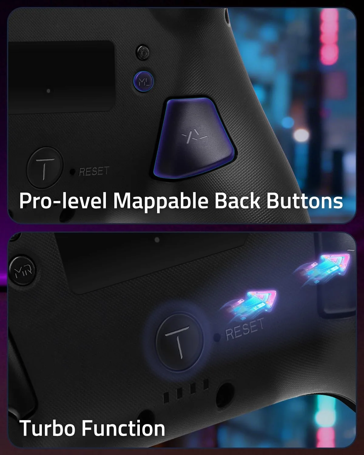 FUNLAB Wireless Switch 2 Pro Controller for Switch 2/OLED/Lite, Firefly Z Gamepad With Hall Effect, Hidden Glow LED, One-Key Wake Up, Programmable Back Buttons, Turbo & Motion Control